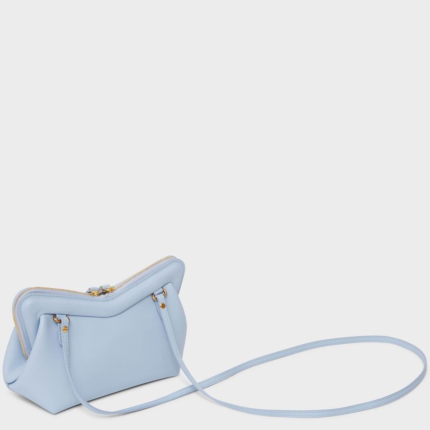 Women's Mansur Gavriel Mini M Frame Crossbody Bags Light Blue | AU 8705WS